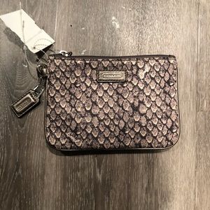 Coach Snakeskin Wristlet